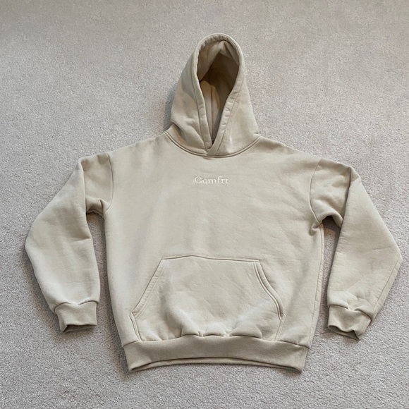 Comfrt Beige Hoodie and Sweatpants Set - Unisex - Picture 10 of 16